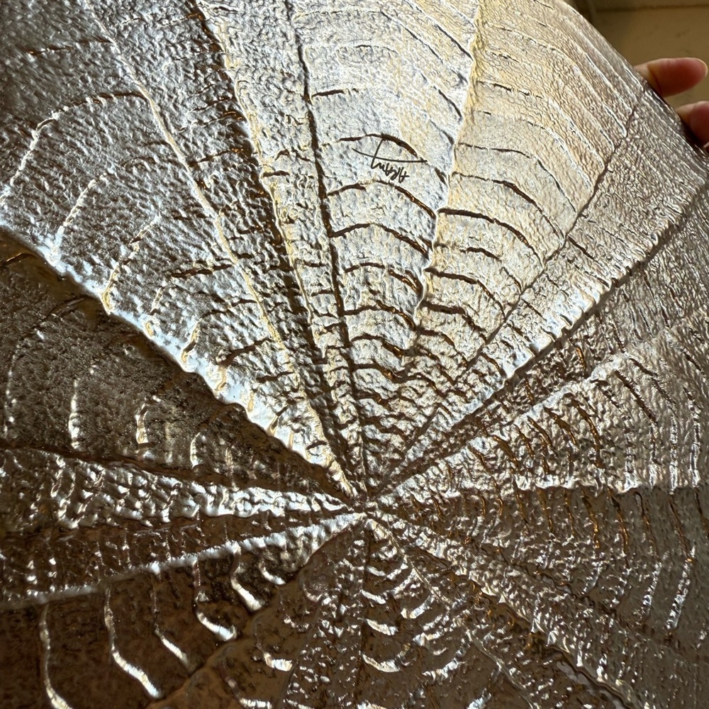 Michael Aram Ocean Reef Silver Textured Plate - Picture 3 of 3